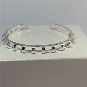 Stella & Dot silver cage cuff bracelet